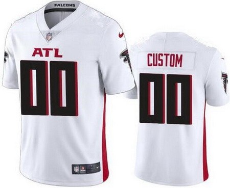 Toddler Atlanta Falcons Customized Limited White Vapor Jersey