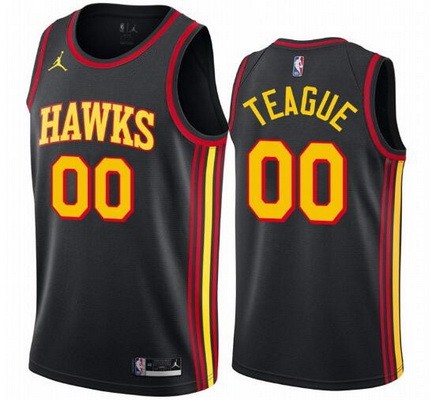 Toddler Atlanta Hawks Customized Black Statement Icon Swingman Jersey