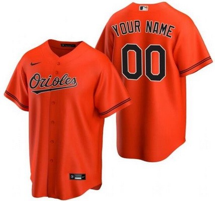 Toddler Baltimore Orioles Customized Orange Nike Cool Base Jersey