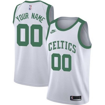 Toddler Boston Celtics Cusotm White 75th Anniversary Icon Swingman Jersey