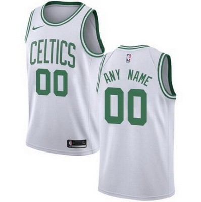 Toddler Boston Celtics Customized White Icon Swingman Jersey