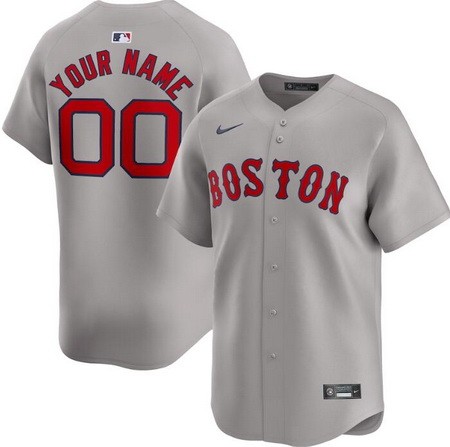 Toddler Boston Red Sox Customized Gray Limited Jersey