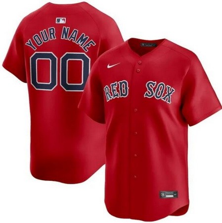 Toddler Boston Red Sox Customized Red Limited Jersey
