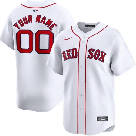 Toddler Boston Red Sox Customized White Limited Jersey