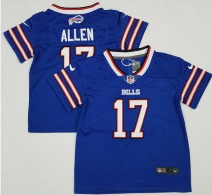 Toddler Buffalo Bills #17 Josh Allen Limited Blue Vapor Jersey