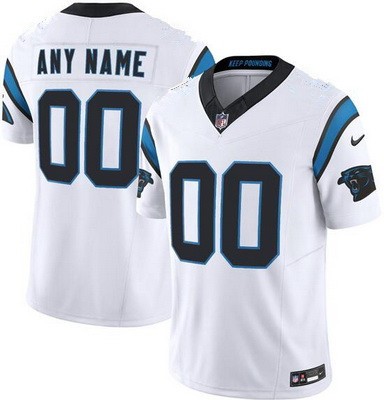 Toddler Carolina Panthers Customized Limited White FUSE Vapor Jersey