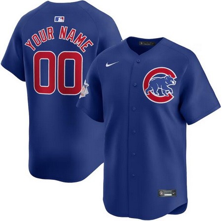 Toddler Chicago Cubs Customized Royal Limited Jersey