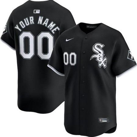 Toddler Chicago White Sox Customized Black Alternate Limited Jersey
