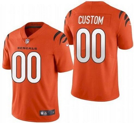 Toddler Cincinnati Bengals Customized Limited Orange 2021 Vapor Jersey