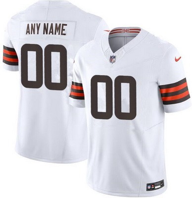 Toddler Cleveland Browns Customized Limited White FUSE Vapor Jersey