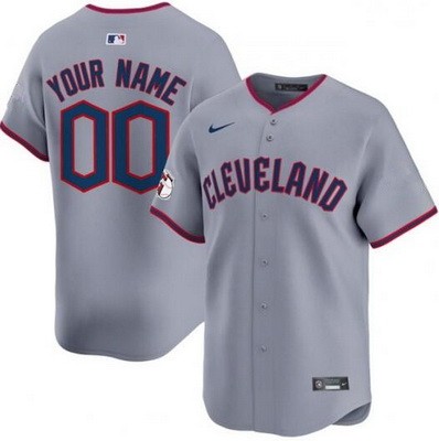 Toddler Cleveland Guardians Customized Gray Limited Jersey