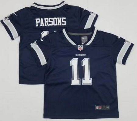 Toddler Dallas Cowboys #11 Micah Parsons Limited Navy Vapor Jersey