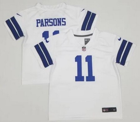 Toddler Dallas Cowboys #11 Micah Parsons Limited White Vapor Untouchable Jersey