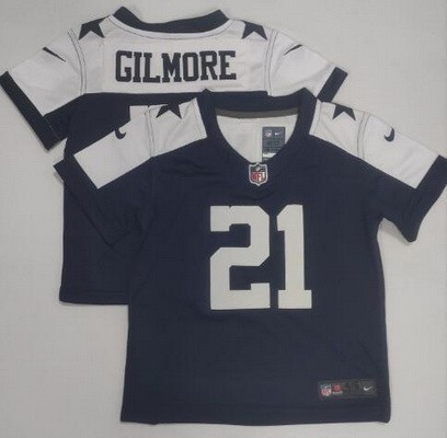 Toddler Dallas Cowboys #21 Stephon Gilmore Limited Navy Alternate Vapor Jersey