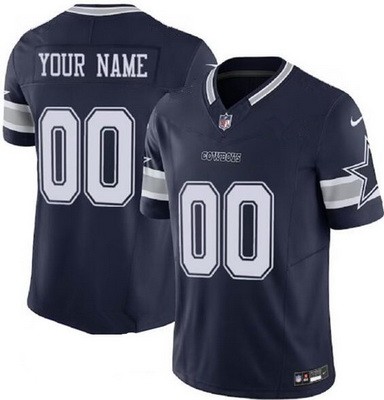 Toddler Dallas Cowboys Customized Limited Navy FUSE Vapor Jersey