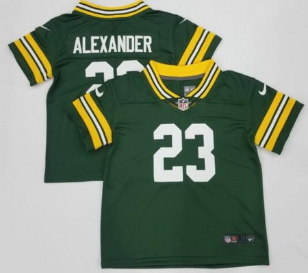 Toddler Green Bay Packers #23 Jaire Alexander Limited Green Vapor Jersey