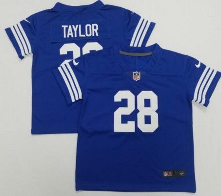 Toddler Indianapolis Colts #28 Jonathan Taylor Limited Blue Vapor Jersey