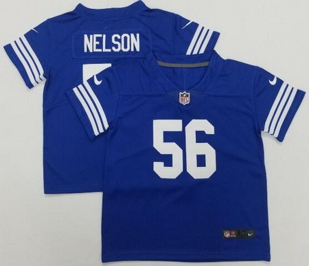 Toddler Indianapolis Colts #56 Quenton Nelson Limited Blue Vapor Jersey