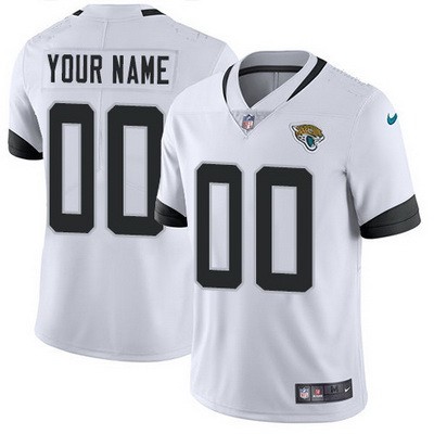 Toddler Jacksonville Jaguars Customized Limited White Vapor Jersey