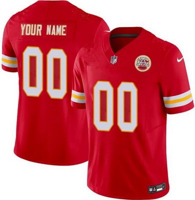Toddler Kansas City Chiefs Customized Limited Red FUSE Vapor Jersey