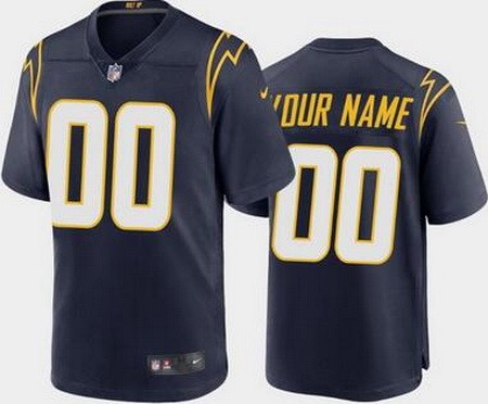 Toddler Los Angeles Chargers Customized Limited Navy Vapor Jersey