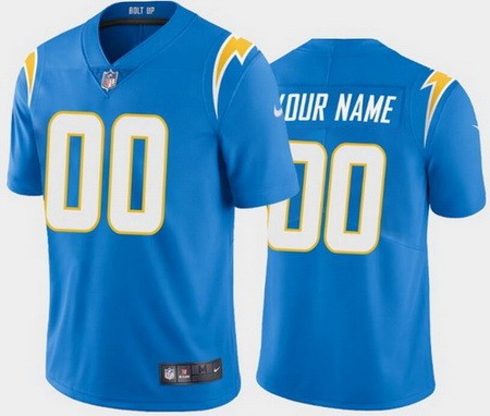 Toddler Los Angeles Chargers Customized Limited Powder Blue Vapor Jersey