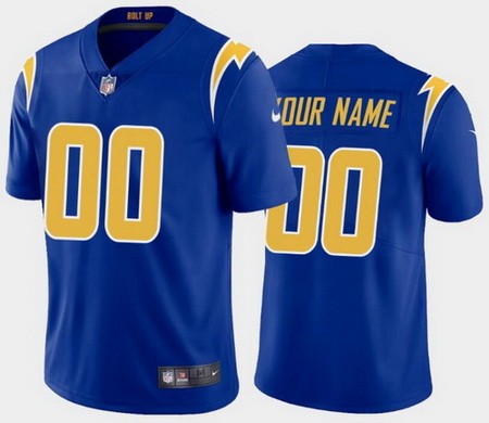 Toddler Los Angeles Chargers Customized Limited Royal Vapor Jersey