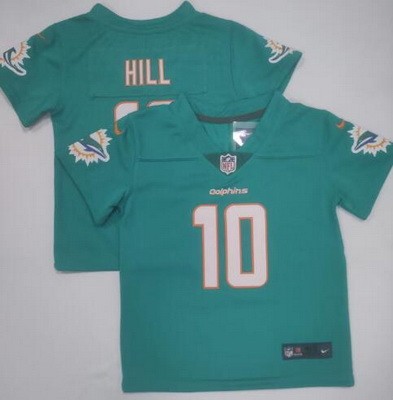 Toddler Miami Dolphins #10 Tyreek Hill Limited Aqua Vapor Jersey