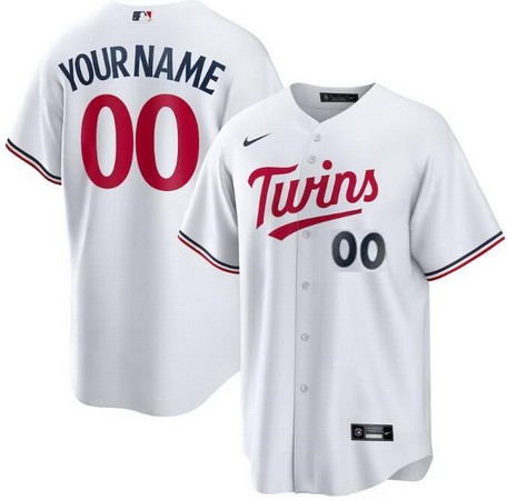 Toddler Minnesota Twins Customized White 2023 Player Number Cool Base Jersey