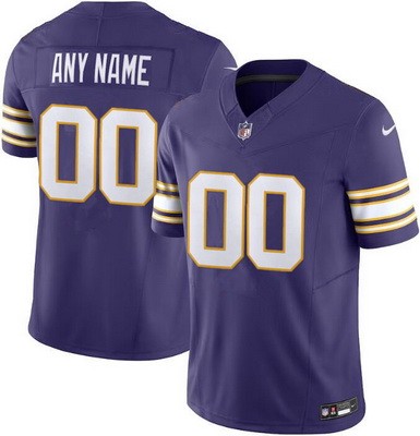 Toddler Minnesota Vikings Customized Limited Purple Classic FUSE Vapor Jersey