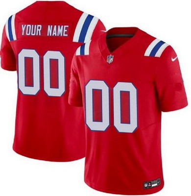 Toddler New England Patriots Customized Limited Red FUSE Vapor Jersey