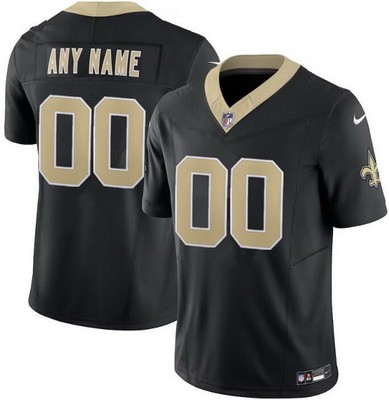 Toddler New Orleans Saints Customized Limited Black FUSE Vapor Jersey