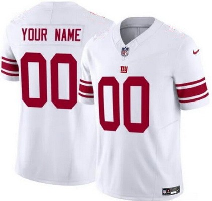 Toddler New York Giants Customized Limited White FUSE Vapor Jersey