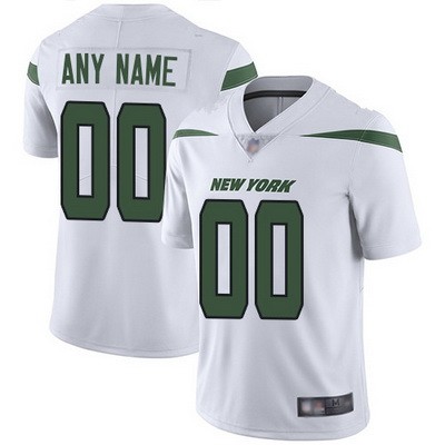 Toddler New York Jets Customized Limited White Vapor Jersey