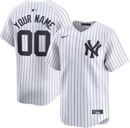 Toddler New York Yankees Customized White Limited Jersey
