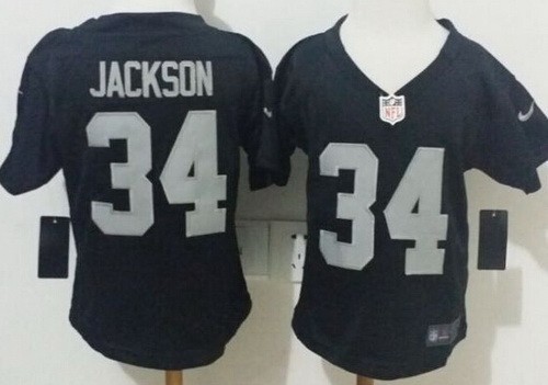 Toddler Oakland Raiders #34 Bo Jackson Black Jersey