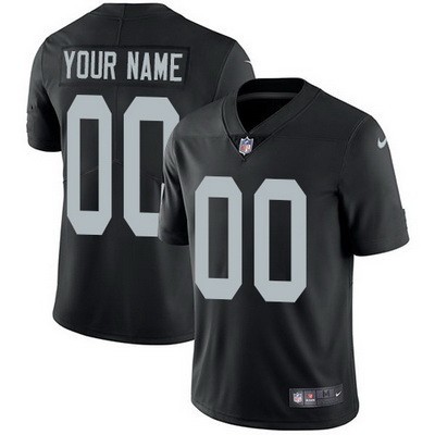 Toddler Oakland Raiders Customized Limited Black Vapor Jersey