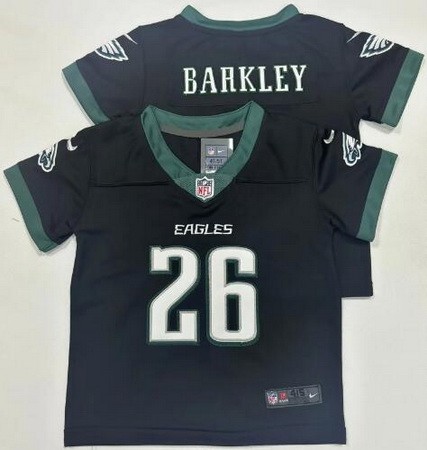 Toddler Philadelphia Eagles #26 Saquon Barkley Limited Black Vapor Jersey