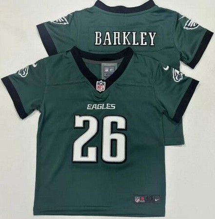 Toddler Philadelphia Eagles #26 Saquon Barkley Limited Green Vapor Jersey