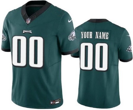 Toddler Philadelphia Eagles Customized Limited Green FUSE Vapor Jersey