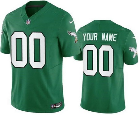 Toddler Philadelphia Eagles Customized Limited Kelly Green FUSE Vapor Jersey