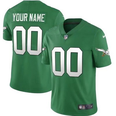 Toddler Philadelphia Eagles Customized Limited Kelly Green Vapor Jersey