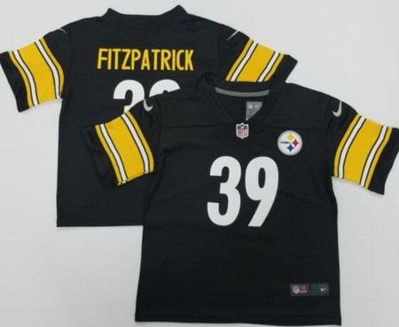 Toddler Pittsburgh Steelers #39 Minkah Fitzpatrick Limited Black Vapor Jersey