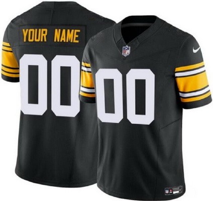 Toddler Pittsburgh Steelers Customized Limited Black Alternate FUSE Vapor Jersey