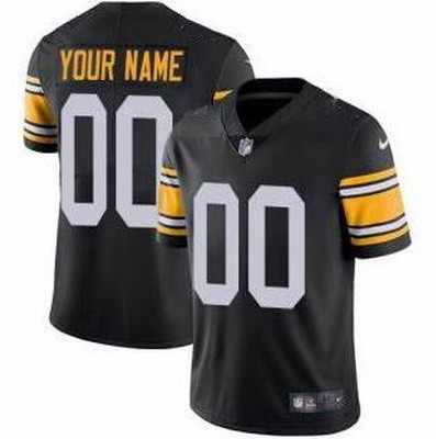 Toddler Pittsburgh Steelers Customized Limited Black Alternate Vapor Jersey