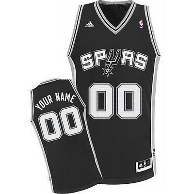 Toddler San Antonio Spurs Customized Black Icon Swingman Adidas Jersey