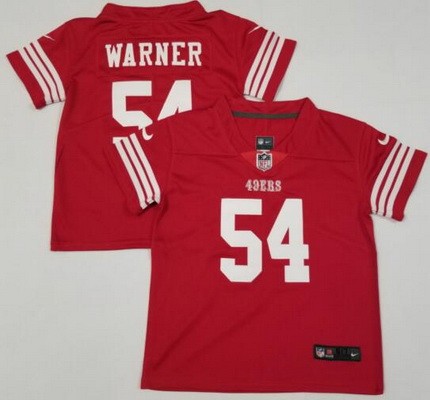 Toddler San Francisco 49ers #54 Fred Warner Limited Red Vapor Jersey