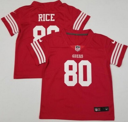 Toddler San Francisco 49ers #80 Jerry Rice Limited Red Vapor Jersey