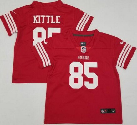 Toddler San Francisco 49ers #85 George Kittle Limited Red Vapor Jersey