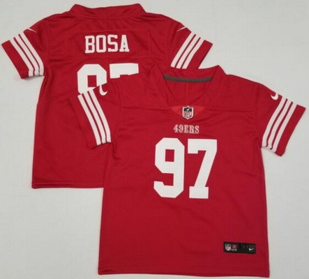 Toddler San Francisco 49ers #97 Nick Bosa Limited Red Vapor Jersey